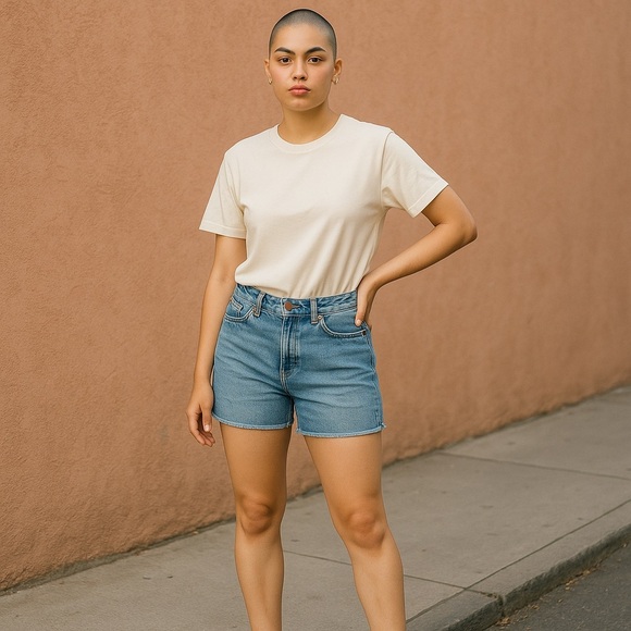 Banana Republic High-Rise Relaxed Cut Off Denim Jean Shorts Size 30 - Picture 1 of 6